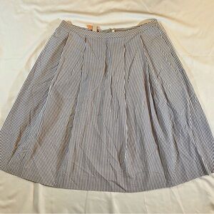Brooks Brothers Black and White A-Line Skirt